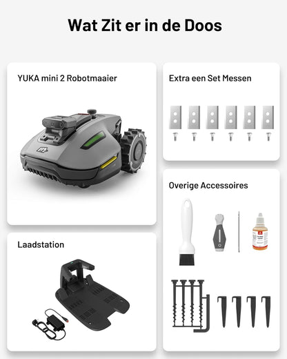 Robotmaaier – Automatische Grasmaaier – Gazonmaaier – Robot Grasmaaier – Tuinmaaier – Drievoudige Camera AI Navigatie – Geschikt Tot 500 m² Gazon