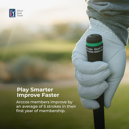 Arccos Slimme sensoren: automatisch golfspelvolgsysteem, AI-aangedreven GPS-afstandsmeter en slimme clubafstanden (Gen 4, rook)