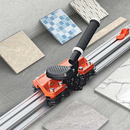 Handmatige tegelsnijder, draagbaar, 2,0 m – tegelsnijder steen 12 mm max – vierkant met 3 messen voor tegels/keramiek – complete set railsnijder 100/200 cm