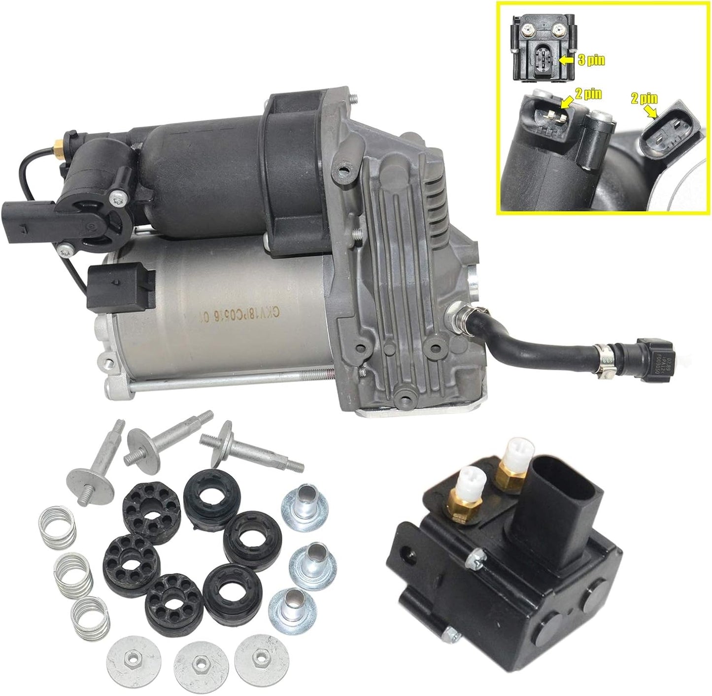 Luchtvering Compressor Pomp met 2 Hoek 37206859714