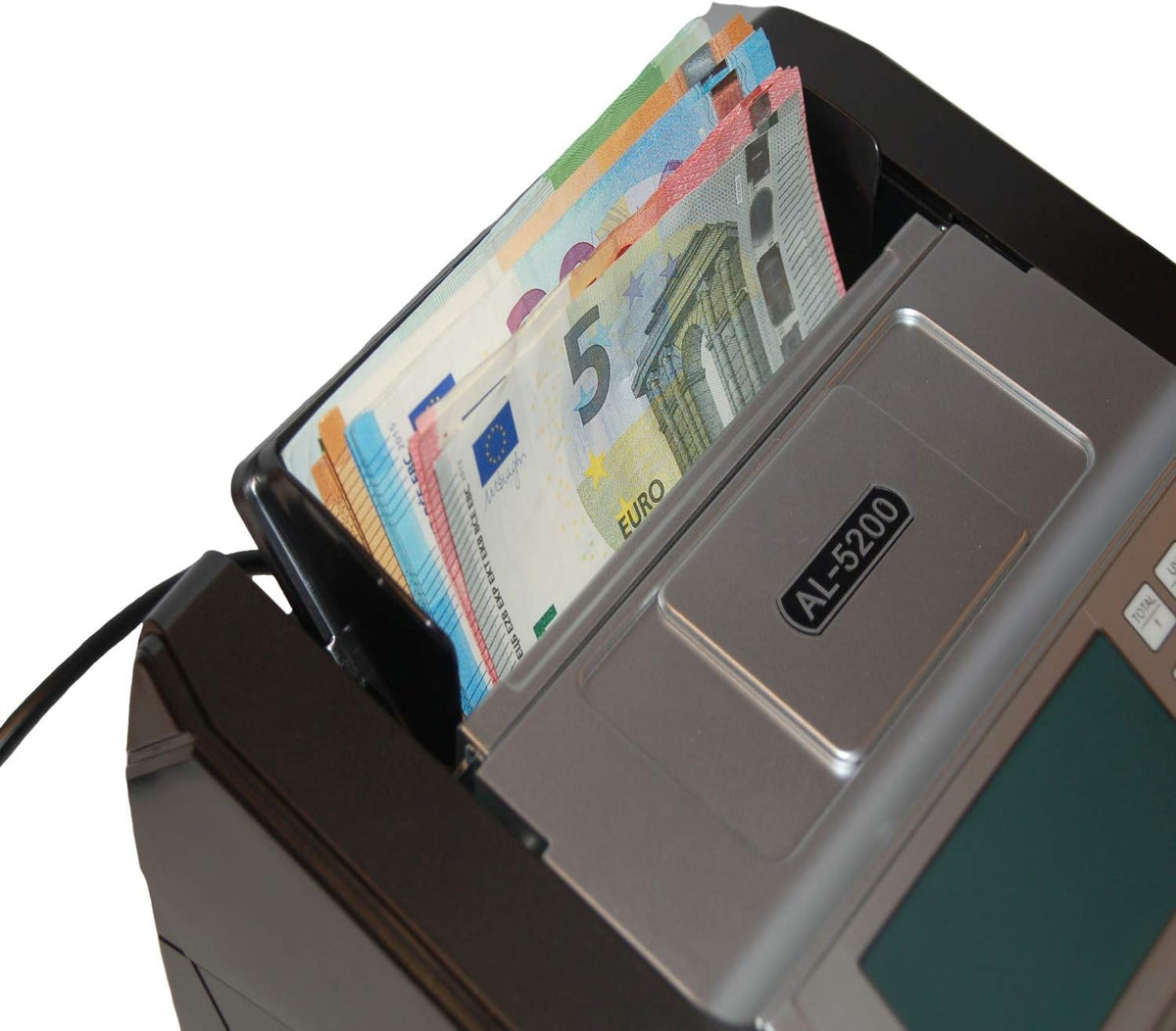 Bankbiljetteller geldtelmachine bankbiljettenteller teller geldteller geldteller bankbiljettencontrole herkent alle nieuwe 100 en 200 EUR