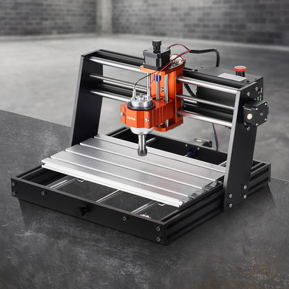 VEVOR CNC-graveermachine, 120 W, freesmachine voor houtsnij- en graveermachine, met GRBL-bediening, 3 assen, werkbereik 300 x 200 x 72 mm, voor hout, acryl, MDF, pvc, schuimkunststof