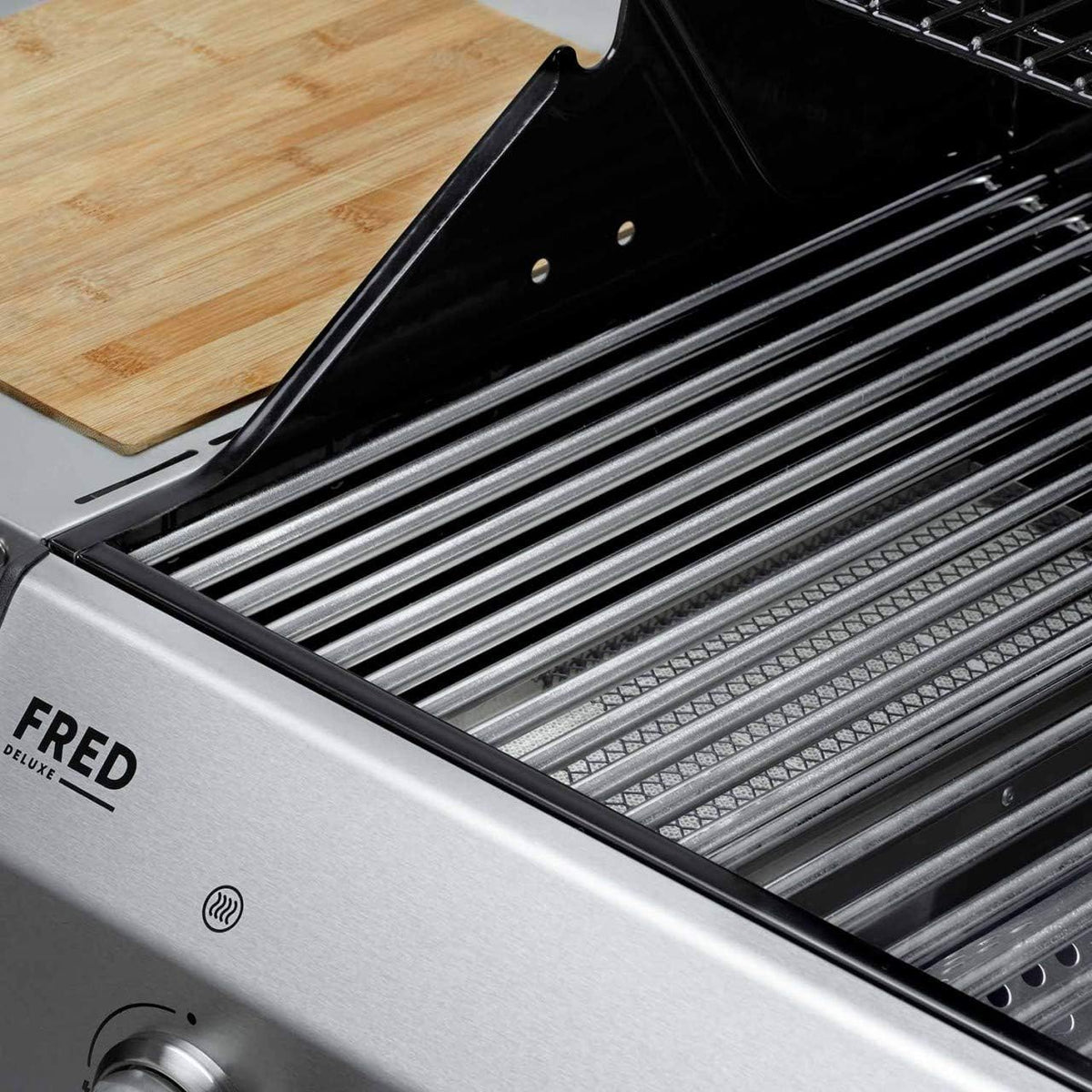 BURNHARD® RVS Grillroosters 9mm, hittebestendig, eenvoudig schoon te maken, vaatwasmachinebestendig, voedselveilig, ideaal voor allergieën – FRED Grillrooster Set