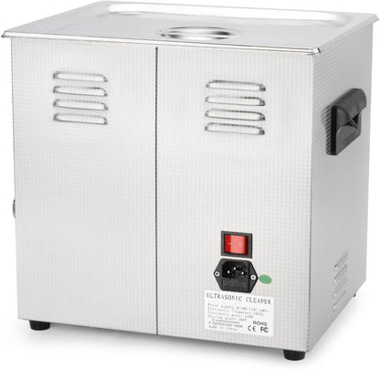 Ultrasoon Reinigingssysteem – Ultrasone Reiniger – Ultrasoon Schoonmaakapparaat – Reinigingsmachine – Ultrasoon Tank – 10 Liter Inhoud – 40 kHz Frequentie – Roestvrij Staal – Instelbare Temperatuur en Timer
