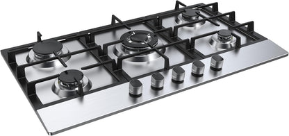 Inbouw Gaskookplaat – Gaskookplaat 5 Branders – Gasfornuis – Keukenfornuis – Inbouwfornuis – 85 cm Breed – Thermoelement Veiligheid – Roestvrij Staal
