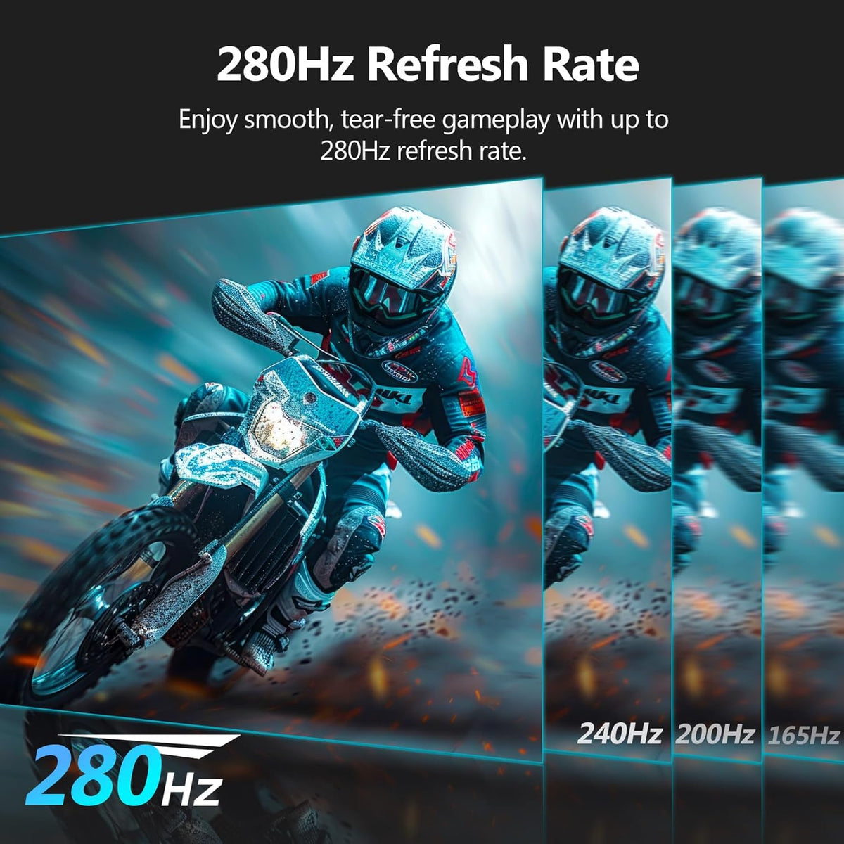 Z-Edge White Curved Gaming PC Display 27'' 280Hz (DP), 240Hz (HDMI), 1ms, FHD, FreeSync, White Gaming Monitor 16:9, Adjustable Tilt, 1500R, 2×HDMI2.0 & 2×DP1.2, 178° Viewing Angle(HDMI Cable Included)