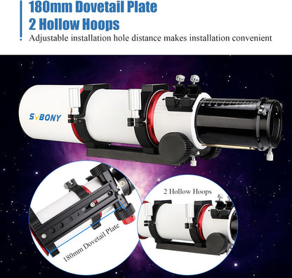 Svbony SV550 APO Refractor Telescoop, 80F6 Apochromatisch Triplet ED OTA, FMC Dubbel Snelheid Focus, voor Diep Sky Fotografie Visueel Astronomie
