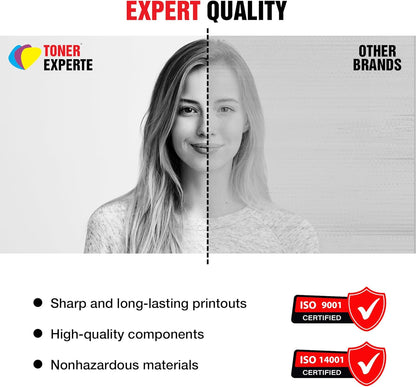 Toner Experte 117A Toner Cartridge Replacement for W2070A W2071A W2072A W2073A for Color Laser MFP 178nwg 178nw MFP 179fwg 179fnw 150a 150nw Printer 4 Pack - QUORE