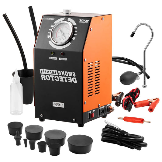 Rookmelder Auto – Rooklekdetector – Lekzoeker – Rookmachine – Vacuüm Tester – Ingebouwde Luchtpomp 8 L/min – Digitale Drukmeter 19-23 PSI