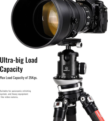 SUNWAYFOTO LB-90 Leveling Base Statief Hoofd 55LB Laadvermogen