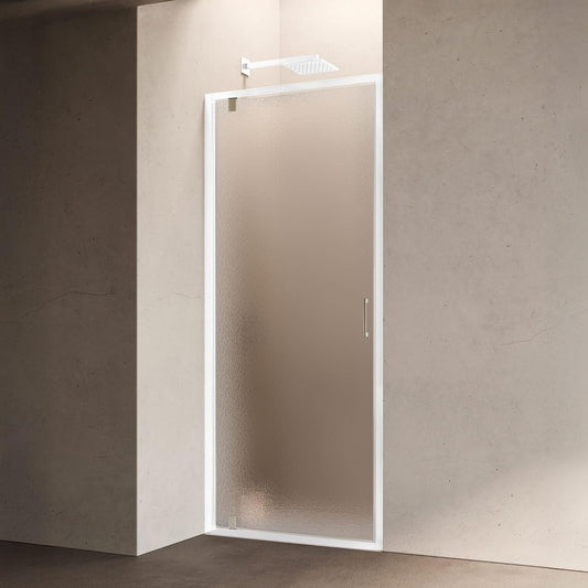 Douchecabine – Douchecabine Voor Nis – Vleugeldeur Douche – Douchebak – Badcabine – Verstelbare Breedte 78-81 Cm – Magnetische Sluiting