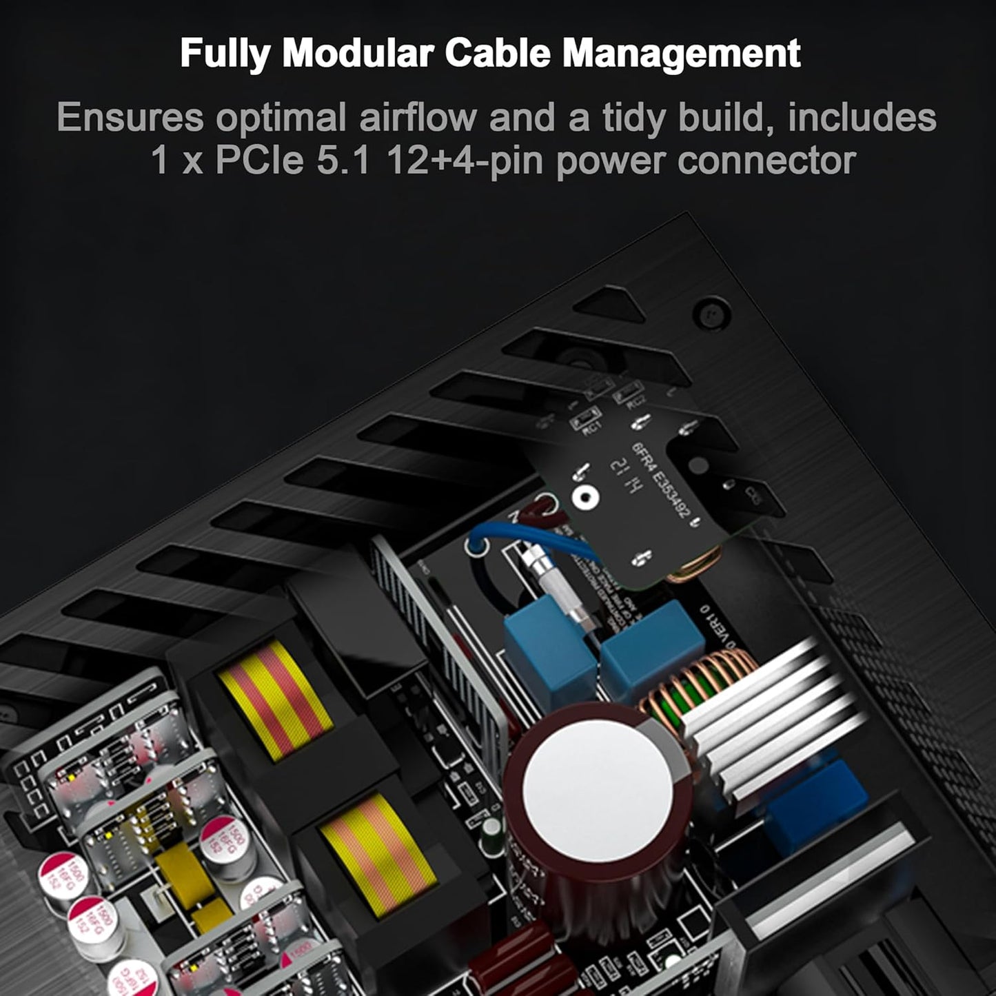 LC-POWER ATX 3.1 voeding, 1000 W, PCIe 5.1