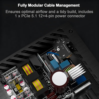 LC-POWER ATX 3.1 voeding, 1000 W, PCIe 5.1