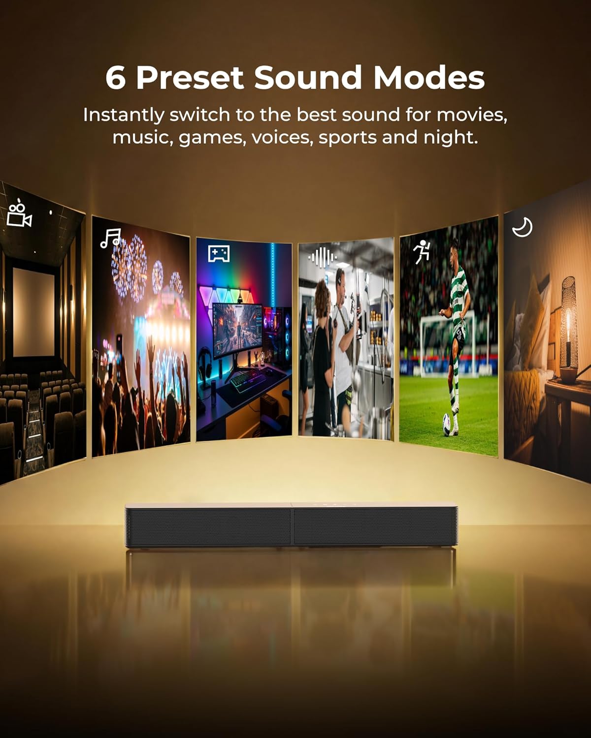 TV-Soundbar Met Draadloze Subwoofer – Soundbar Set – Geluidsbalk – Home Cinema Set – Speakerset – 240 W Piekvermogen – App-Bediening En Bluetooth 6.0