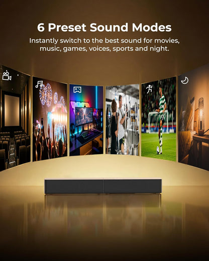 TV-Soundbar Met Draadloze Subwoofer – Soundbar Set – Geluidsbalk – Home Cinema Set – Speakerset – 240 W Piekvermogen – App-Bediening En Bluetooth 6.0