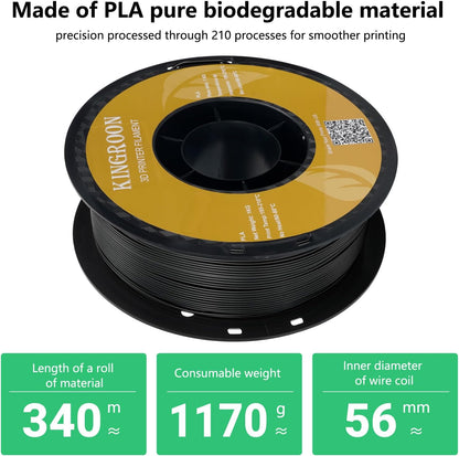 PLA Filament Bundel – 3D Printer Filament – 3D Print Draad – 3D Printer Draad – PLA 3D Filament – 10 kg Veelkleurig – Nauwkeurige Diameter ±0,03 mm – Vacuümverpakte Spoelen