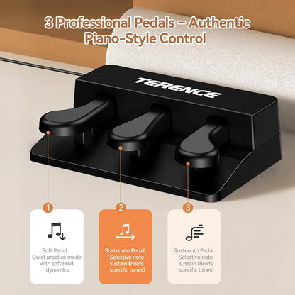 Digitale Piano – Elektrische Piano – Keyboard – Pianotoetsenbord – 88-Toetsen Piano – Eikenlook – 88 Gewogen Toetsen – 20 W Stereo Geluid