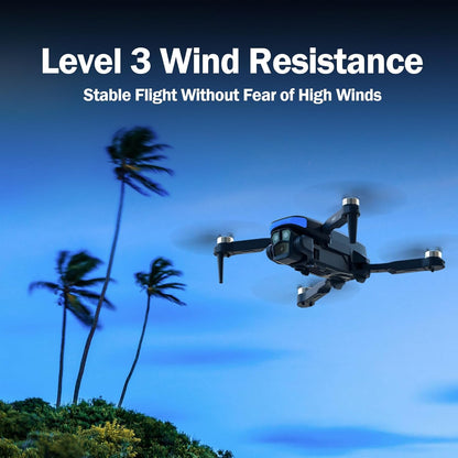 Drone met 1080P HD Camera, 90° Verstelbare Lens, Opvouwbare Drone met Borstelloze Motor, Gebarenbesturing, 3D-salto's, Hoofdloze Modus, 17 Min Vliegtijd, Perfect voor Beginners en Volwassenen