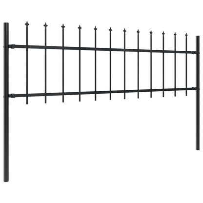 Tuinafscheiding – Metalen Schutting – Tuinscherm – Privacy Scherm – Tuinhek – Stalen Tuinafsluiting Zwart – 714,5 x 60 cm – Speerpunt Design – Weerbestendig & Robuust