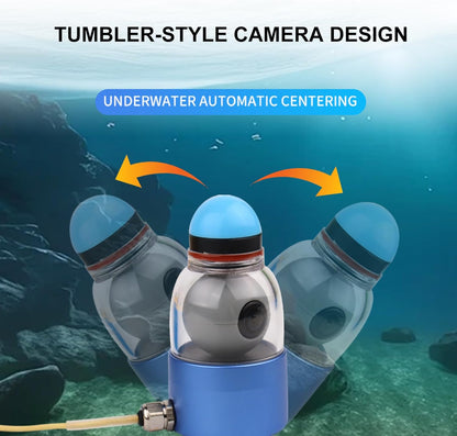 360 ° Onderwater Vissen Camera met 5 Inch Draagbare Monitor Night Prestaties Fishfinder 1000 TVL 30 M Kabel