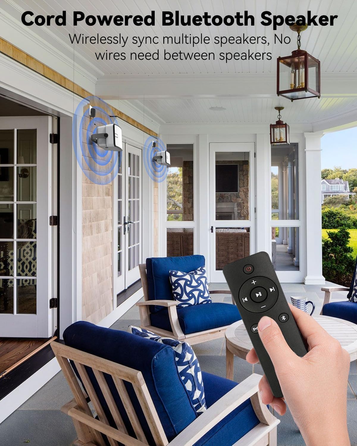 Bluetooth-Luidspreker Set van 2 – Draadloze Speakers – Luidsprekerset – Buitenspeakers – Boxen – 40 W RMS per speaker – IPX5 Waterbestendig