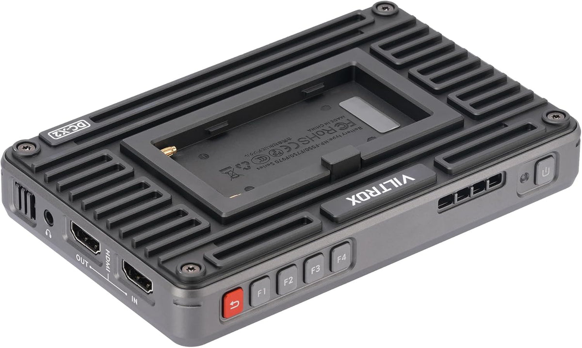 VILTROX 2000Nits Videofeld-monitor, 15,2 cm (6 inch), 4Kp30 HDMI op camera, monitor, Full HD, 1920 x 1080, videobewakingstools voor vlogger (DC-X2)