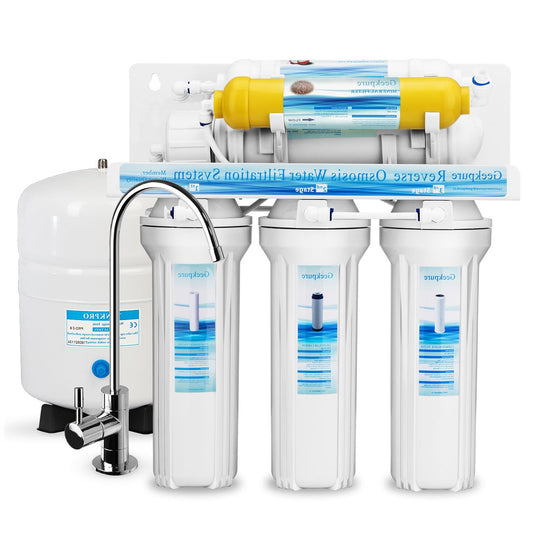 Geekpure 6-stage reverse osmosis drinking water system with minerals filter-75 GPD - QUORE
