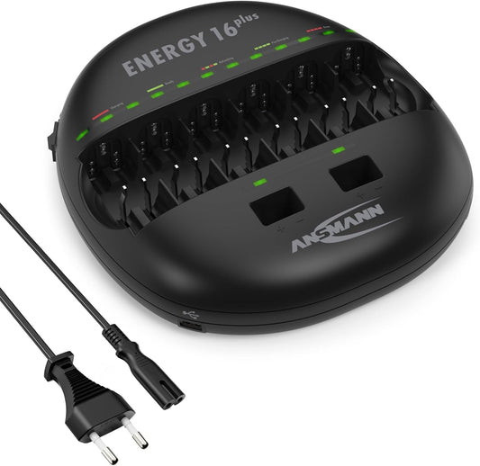 Acculader – Batterijlader – Oplaadstation – Accu-oplader – Batterijoplader – Snel Opladen Tot 1000mA – Inclusief USB Oplaadfunctie