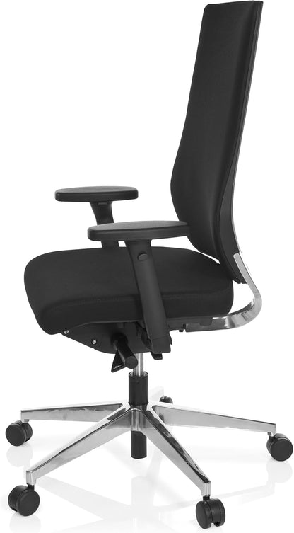 HJH OFFICE 608840-P PRO-TEC 700 draaistoel stof, zwart/oranje zwart