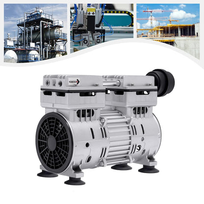 Vacuümpomp – Olievrije Pomp – Onderdrukpomp – Luchtdichtheidspomp – Industrie Pomp – 750 W Vermogen – Aluminium Behuizing
