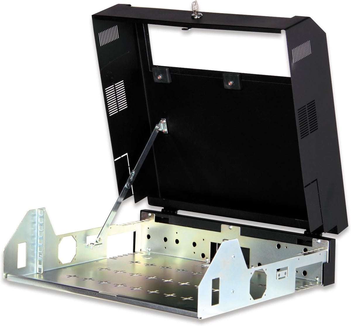 19 Inch Netwerkkast Voor Wandmontage – Rack – Serverkast – Patchkast – Wandkast – 3HE + 2HE Indeling – Nuttige Diepte Tot 26,5 Cm