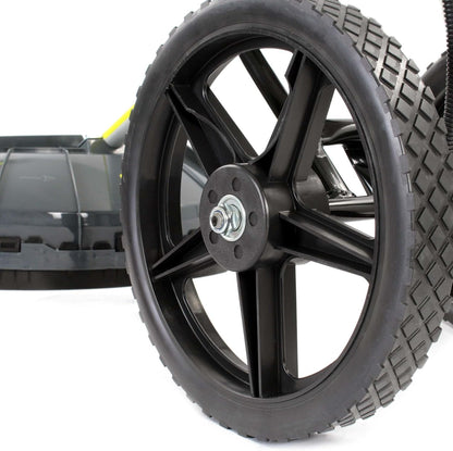 Wiltec benzine bosmaaier op wielen grastrimmer 1,9 kW 2-in-1 multitool gazon gras bos tuinmaaier