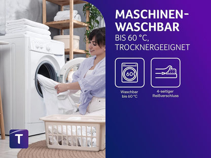 Traumnacht Exclusieve 7-zone 1.000 pocketveringmatras, Stiftung Warentest testoordeel goed - Uitgave 10/2023, 23 cm premium hoogte, Öko-Tex gecertificeerd, hardheidsgraad 3 (H3), 140 x 200 cm