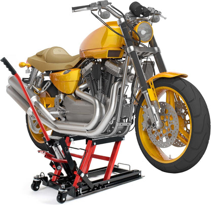 Hydraulische Motorkrik Voor Motor, Quad En ATV – Garagekrik – Werkplaatskrik – Motorlift – Quadkrik – 680 Kg Draagvermogen – Maximale Hefhoogte 38 Cm