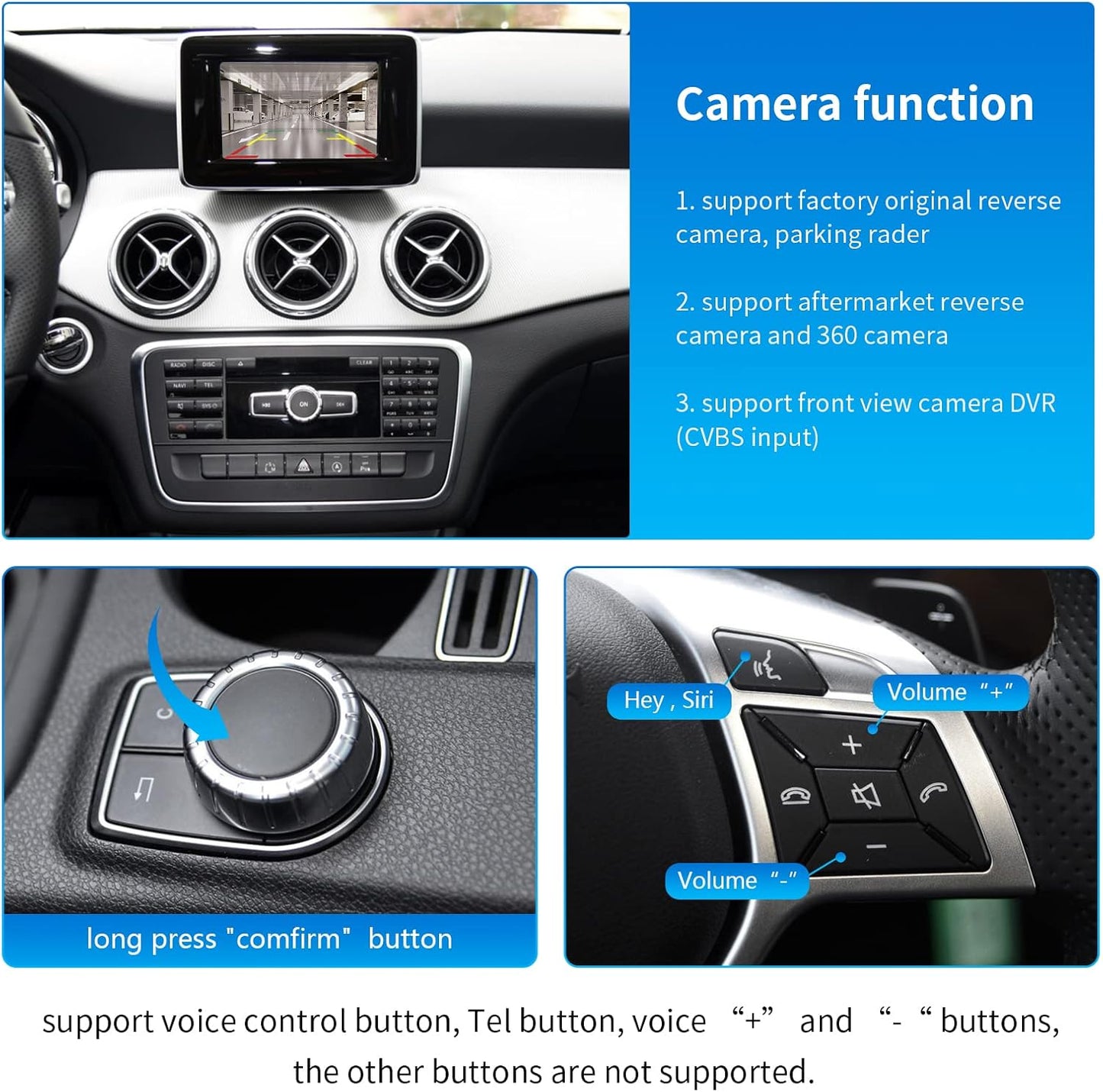 Draadloze CarPlay Android Auto Interface – Multimedia Interface – Infotainment Module – Decoder Box – Auto Multimedia Adapter – Voor NTG4.5/NTG4.7 2012-2015 – Draadloos Verbinden – MirrorLink, Navigatie En Camera Ondersteuning