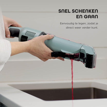 Shark StainForce snoerloze vlekkenverwijderaar, lichtgewicht en draagbare vlekkenverwijderaar voor tapijten, bekleding, trappen, auto's, met opvangbak, accessoires en 2x reinigingsoplossing, HX100EUCP