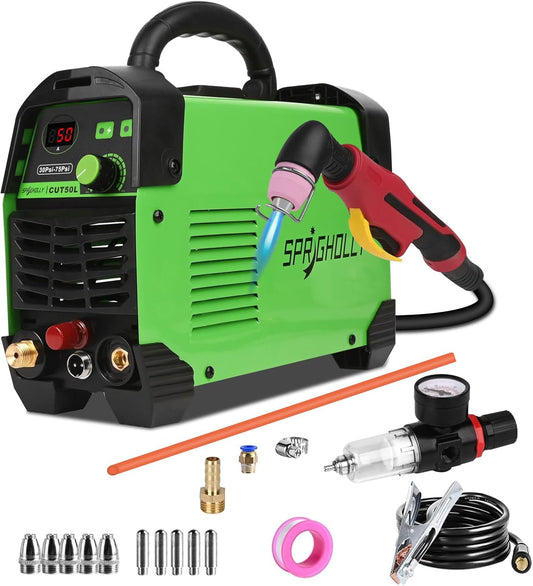 Upgrade CUT50L Plasmasnijder HF Non Touch Pilot Arc 240V 50A 16 mm Max Snijdikte 12 mm Schone Snijding Krachtig voor hobby en Commercieel