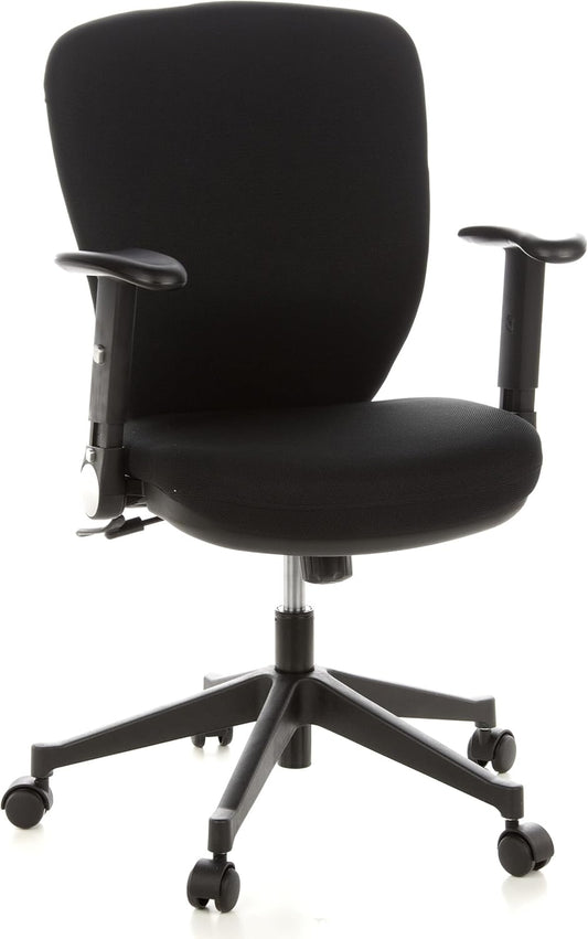 hjh OFFICE 653620 bureaustoel/draaistoel TRAFFIC 20 stof zwart
