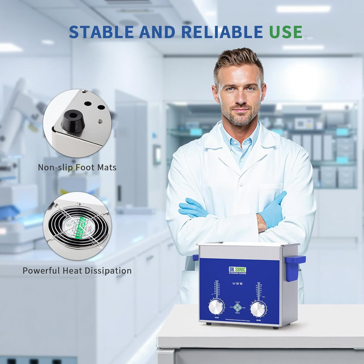 DK SONIC Industriële Ultrasoon Reiniger 3L, 120W | Professionele Juweel Reiniger met Gecodeerde Timer, Verwarming & Mandje | Multifunctioneel voor Juweel, Brillen, Kettingen, Horloges