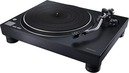Technics SL-100CEG-K Direct Drive Draaitafel Systeem met AT-VM95C Cartridge, Auto Lifter, Kernloze Motor, Vinylspeler met 3 Snelheden, Zwart