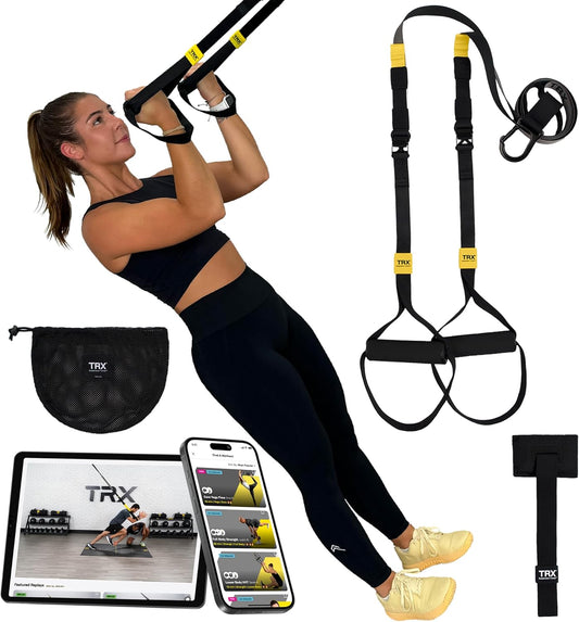 TRX GO Suspension Trainer - Slingtrainer voor de professional die vaak reist of voor elk fitnesstraject - TRX Training Club-app - Grijs