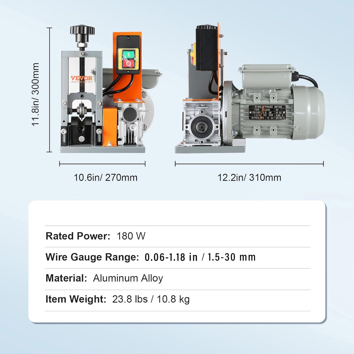 VEVOR Cable stripper electric φ1.5-25 mm