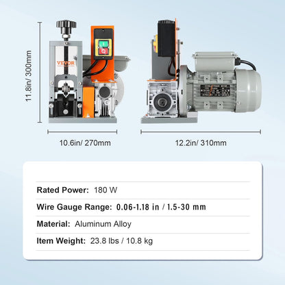 VEVOR Cable stripper electric φ1.5-25 mm