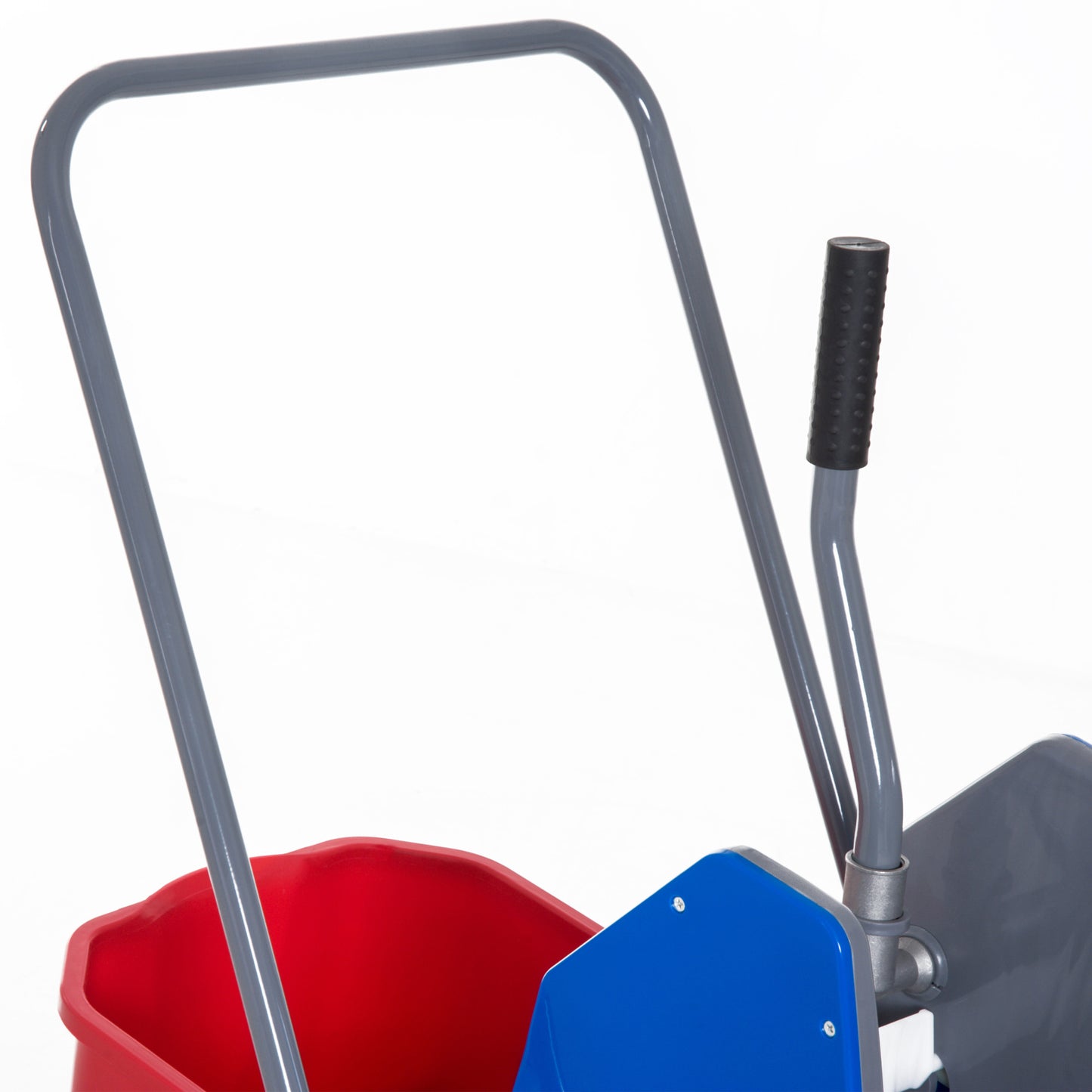 Schoonmaakwagen – Schoonmaaktrolley – Reinigingswagen – Dweilwagen – Systeemwagen – 25L Capaciteit – Ingebouwde Wringersysteem – Compact 73×45×92 cm