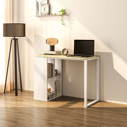 Compact Computertafel – Bureau – Werkplek – Schrijftafel – Computerbureau – Variant Oak – Ruimtebesparend Ontwerp – Ingebouwde Opbergruimte