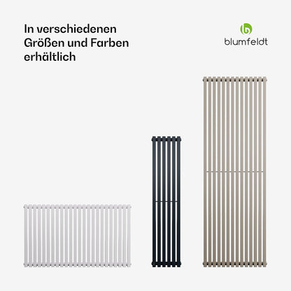 Wandradiator Antraciet – Designradiator – Verticale Radiator – Paneelradiator – Cv-Radiator – 891 W – 100 x 63 cm