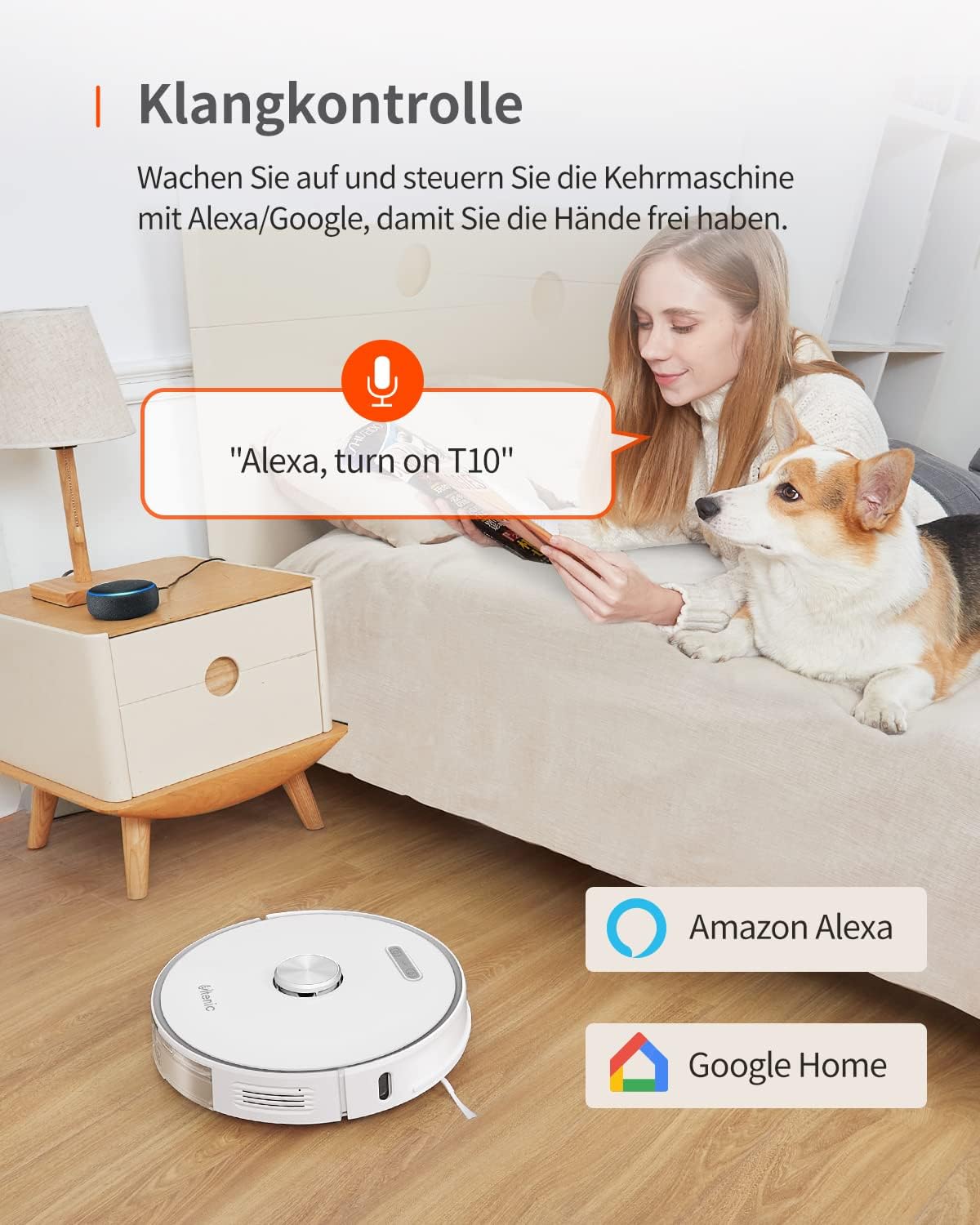 Ultenic T10 Robotstofzuiger met automatisch afvoerstation, 3000 PA zeer krachtig, lasernavigatie, bediening via app en Alexa, ideaal voor huisdieren en grote huizen