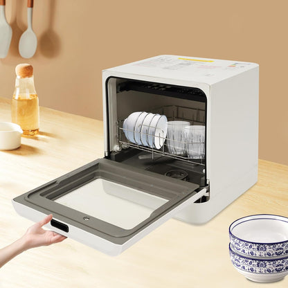 Tabletop Dishwasher, 4 Programs, 72°C Hot Water with Drying Function, 800 W Electric Dishwasher, Touch Control