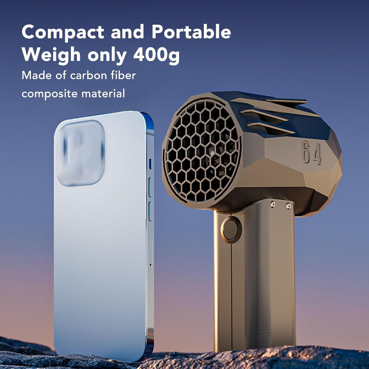 Jet Dryer Blower Met 64mm Duct Fan Voor Auto’s En Outdoor Activiteiten Krachtige 4000mAh Brushless Motor 1400g Stuwkracht 240km/h Windsnelheid Lichtgewicht Ontwerp Voor Professioneel Gebruik