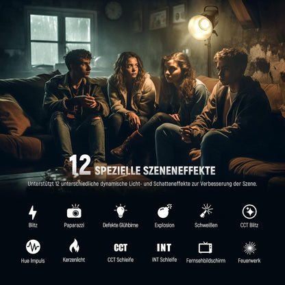 NEEWER CB60B 70W LED videolamp studiolicht 2,4G/APP bediening, COB Bi-Color Studio continu licht 2700K-6500K 34000Lux@1m/CCT modus/CRI97+/12 scènes Bowens houder voor fotografie videoverlichting